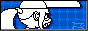 a drawn headshot of a girl glaring over her shoulder at the viewer on top of a scrolling blue grid